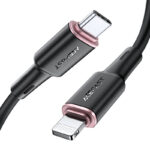 Acefast Type-C To Lightning Silicone Cable C2-01 Black