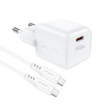Acefast Gan 20W Charger With Cable White